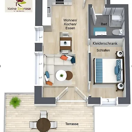 公寓 Moderne 2 Pers *